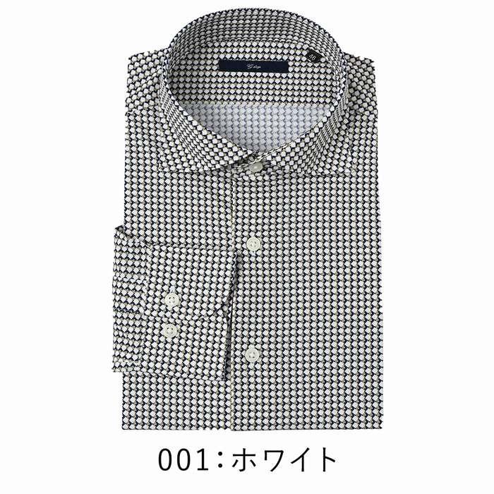 g-stage（ジーステージ） エーゲ海コットン ストレッチ プリントシャツ