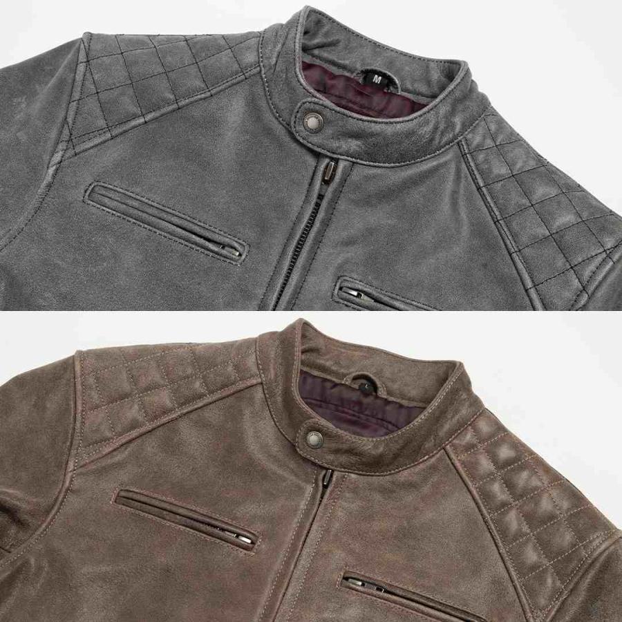バッファローレザー モーターサイクルジャケット ＸＬ　バイク　 本革 レザー plustokageya_24wj-2