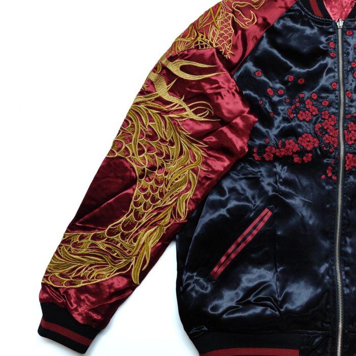 絡繰魂 スカジャン 豪炎龍 リバーシブル スーベニアジャケット