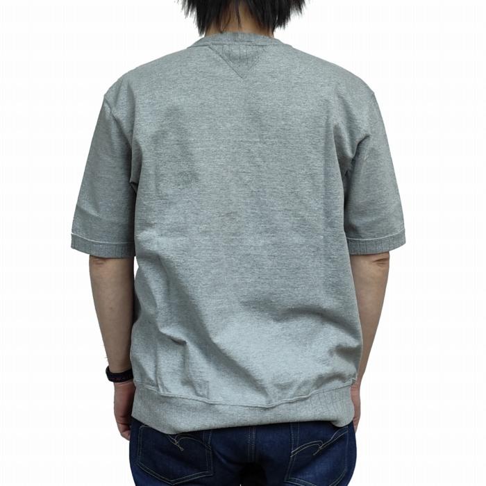 Pherrow's 半袖Tシャツ ルーズフィット Vガゼット スウェット型 Pherrow's 半袖Tシャツ ルーズフィット Vガゼット スウェット型