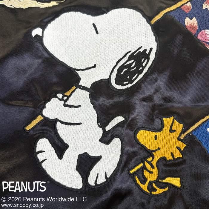 絡繰魂 スカジャン PEANUTS NIPPON SUKAJAN リバーシブル スーベニア