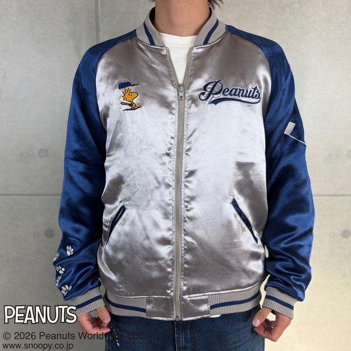 絡繰魂 スカジャン PEANUTS NIPPON SUKAJAN リバーシブル スーベニア