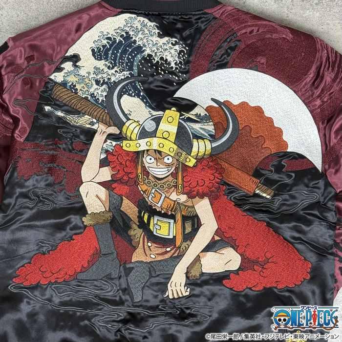 絡繰魂 スカジャン ルフィ エルバフ 限定描き下ろしデザイン 手配書