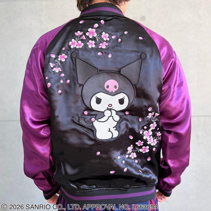 絡繰魂 スカジャン クロミちゃん 桜 JAPAN リバーシブル ジャケット