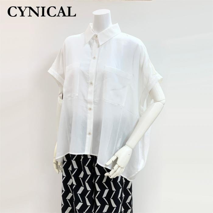 Cynical（シニカル） シアー切替ドルマンシャツ 412-95054 cynical 麻