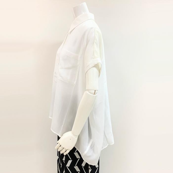 Cynical（シニカル） シアー切替ドルマンシャツ 412-95054 cynical 麻