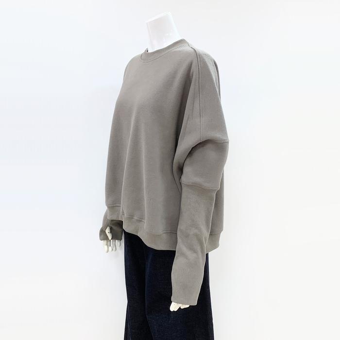 新品 クルーネック スウェット ライトグレー あったか 裏起毛 CYNICAL Cynical（シニカル） 袖リブドルマントレーナー 452-95137 cynical 裏