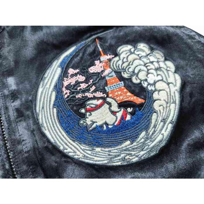 STUDIO D'ARTISAN スカジャン 富岳三十六景 波乗り サーフィン STUDIO D'ARTISAN スカジャン 富岳三十六景 波乗り サーフィン