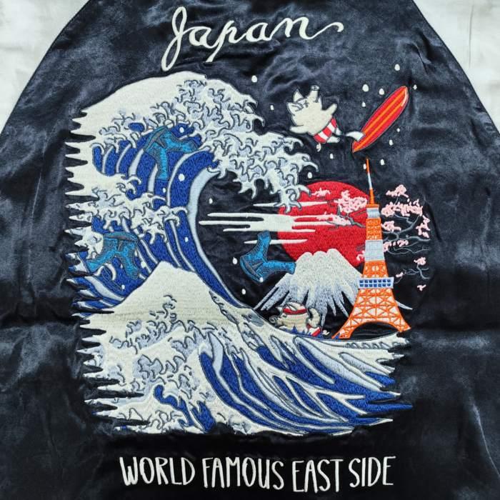 STUDIO D'ARTISAN スカジャン 富岳三十六景 波乗り サーフィン STUDIO D'ARTISAN スカジャン 富岳三十六景 波乗り サーフィン
