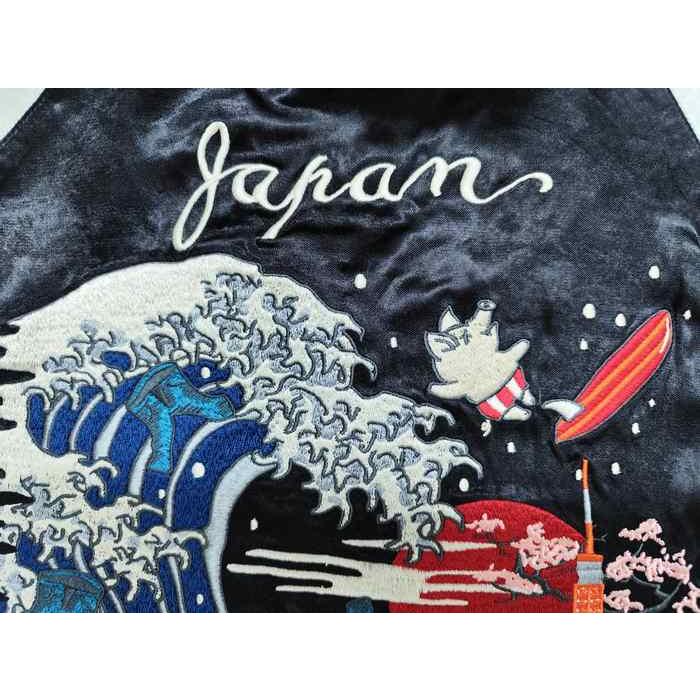 STUDIO D'ARTISAN スカジャン 富岳三十六景 波乗り サーフィン STUDIO D'ARTISAN スカジャン 富岳三十六景 波乗り サーフィン