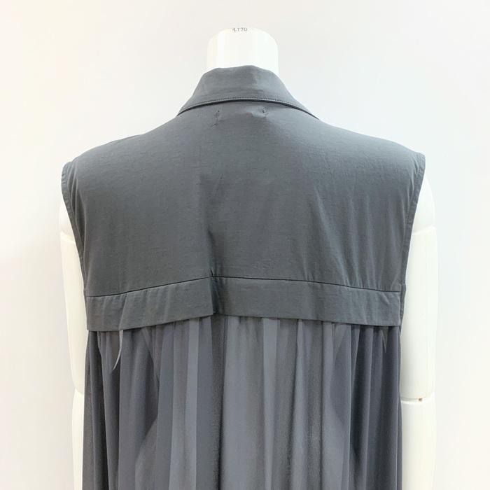 新品未使用 CYNICAL 綿100% 日本製グリーン ジレ ロング ベスト