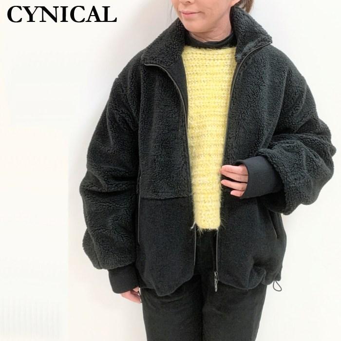 Cynical（シニカル） ボア切替ジップジャケットコート 552-94007 