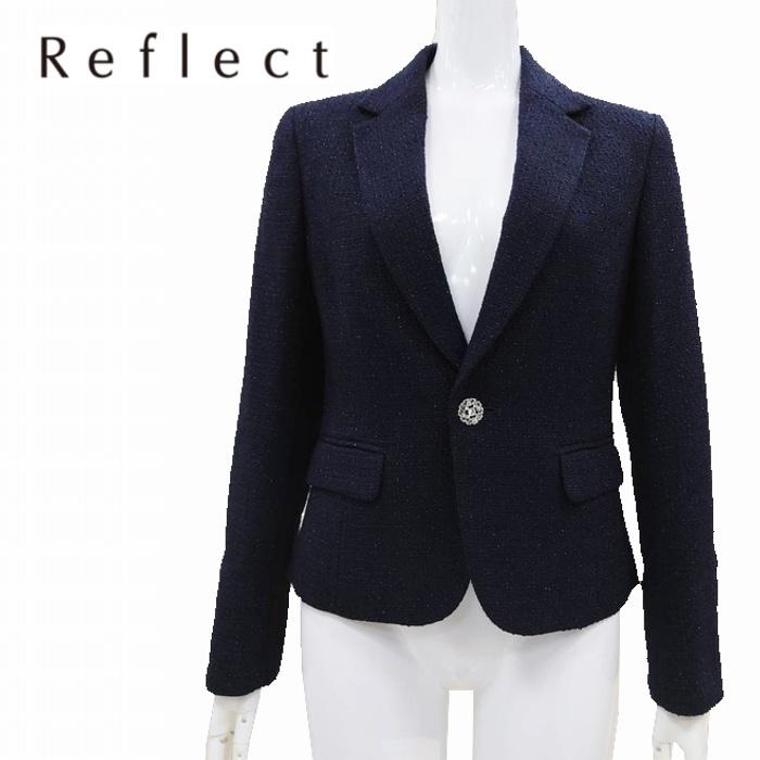 ジャケット 日本製 571-42003 Reflect リフレクト ラメ ツイード 