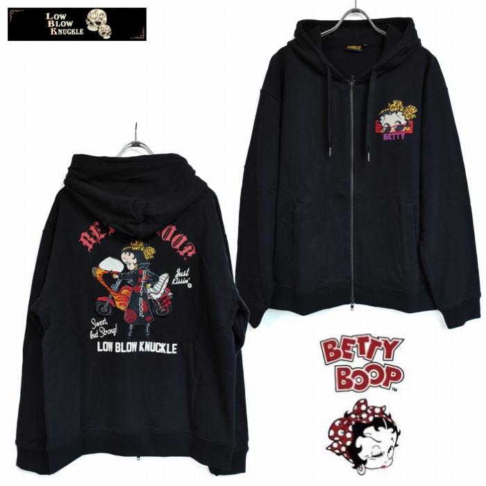 BETTY BOOP（ベティ ブープ） パーカー ロケットカウル 特攻服 ヒョウ