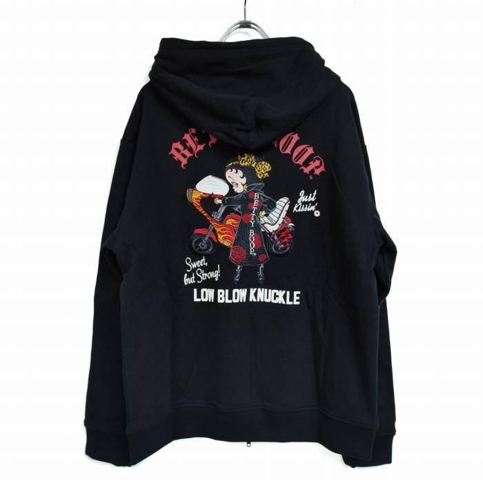 BETTY BOOP（ベティ ブープ） パーカー ロケットカウル 特攻服 ヒョウ