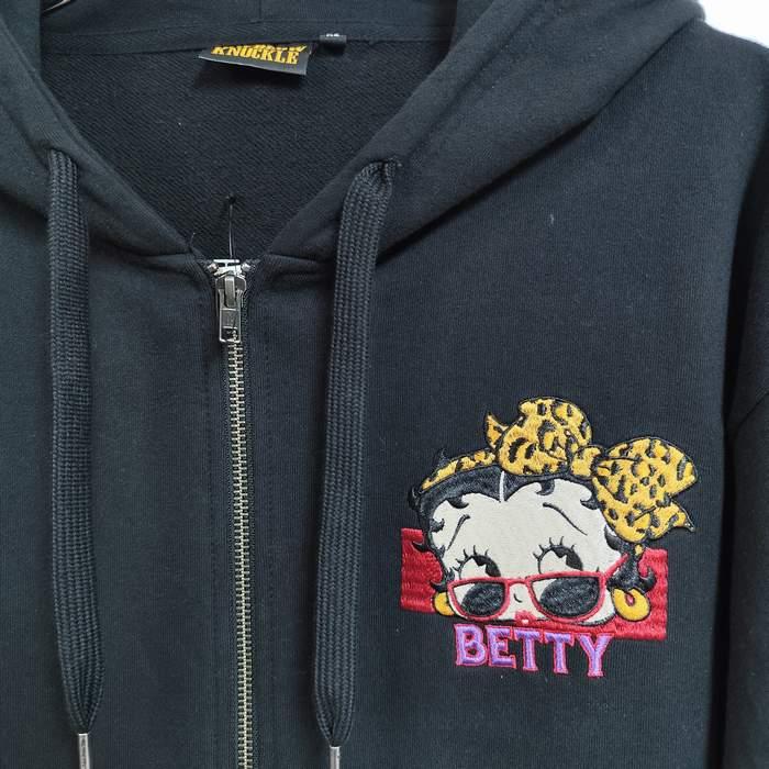BETTY BOOP（ベティ ブープ） パーカー ロケットカウル 特攻服 ヒョウ