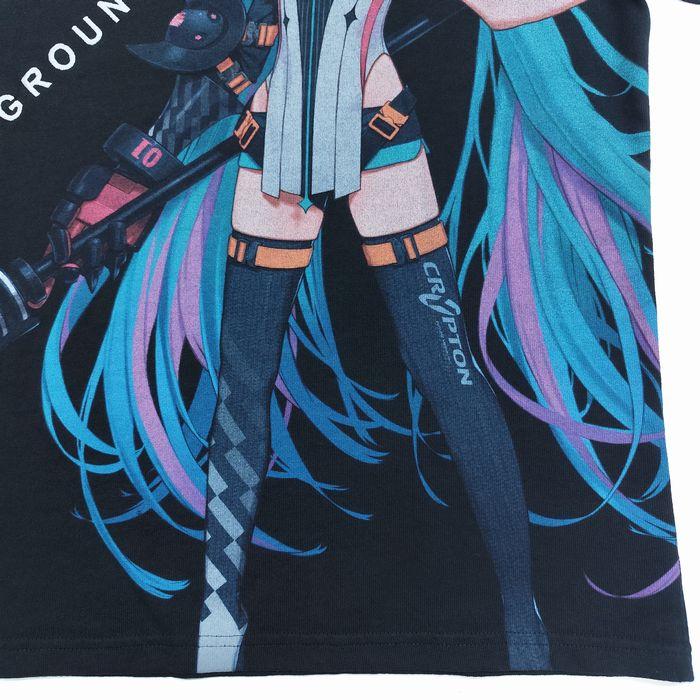 半袖Tシャツ バック・レーシングミク 初音ミク 黒星紅白 726412
