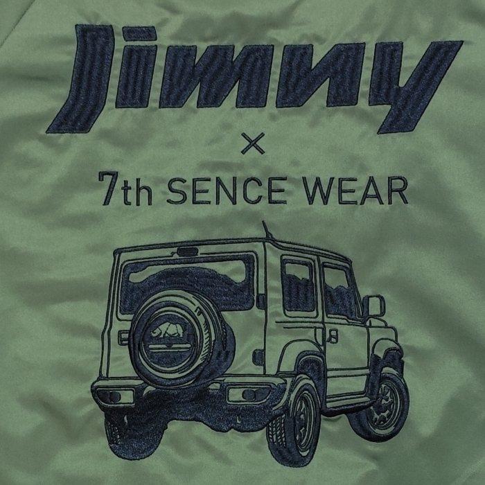スカジャン Jimny × 7TH SENSE WEAR リバーシブル MA-1 フライトジャケット 桜富士 826100 SUZUKI スズキ JIMNY ジムニー SEVENTH SENSE WEAR コラボの画像