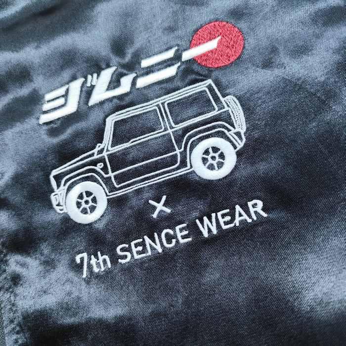 スカジャン Jimny × 7TH SENSE WEAR リバーシブル MA-1 フライトジャケット 桜富士 826100 SUZUKI スズキ JIMNY ジムニー SEVENTH SENSE WEAR コラボの画像