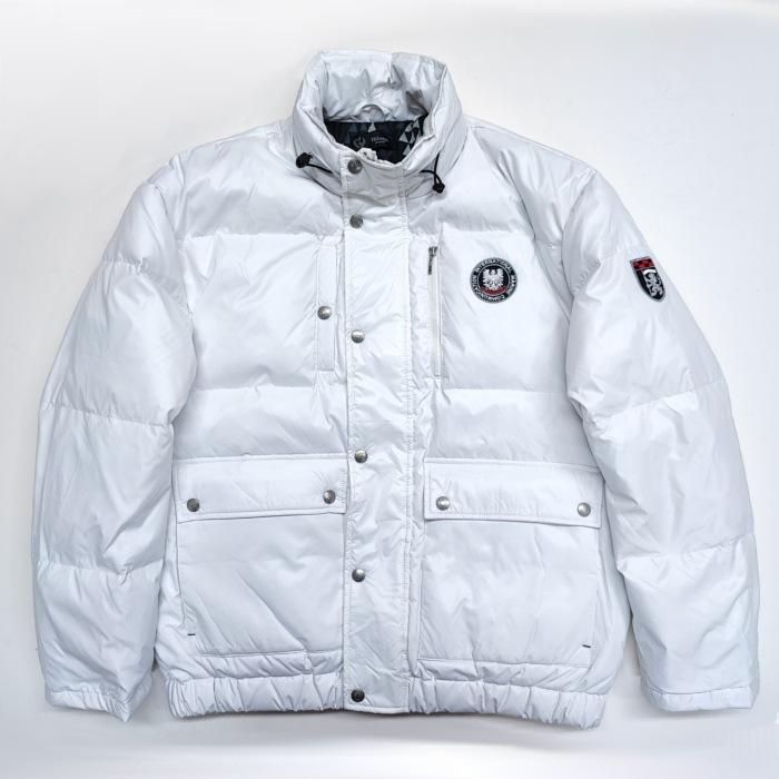 ジャケット 撥水加工 白色 ダウンジャケット リアルダウン