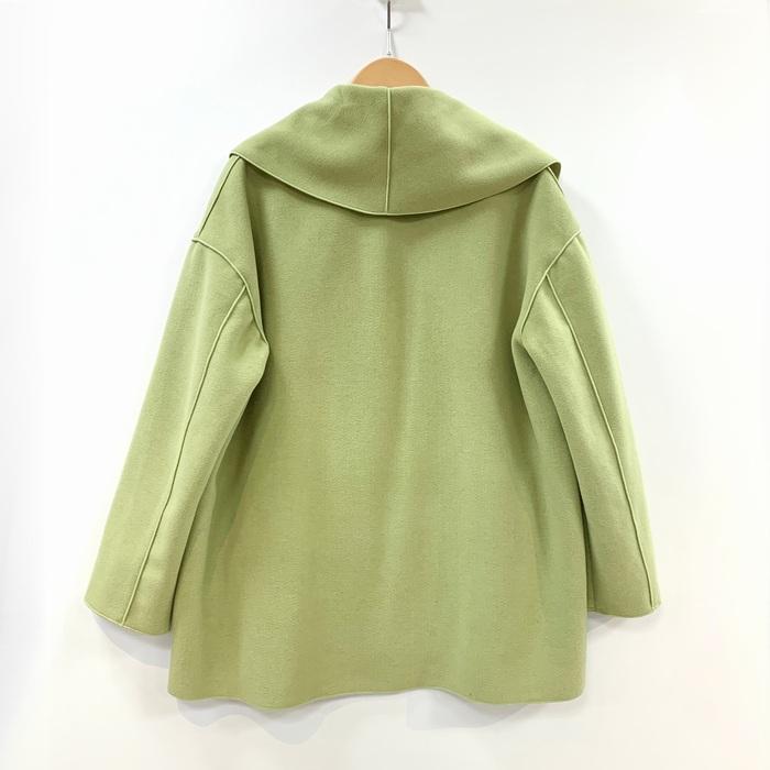 フエルトショートコート 88-22202 qout コート コーディガン オレンジ