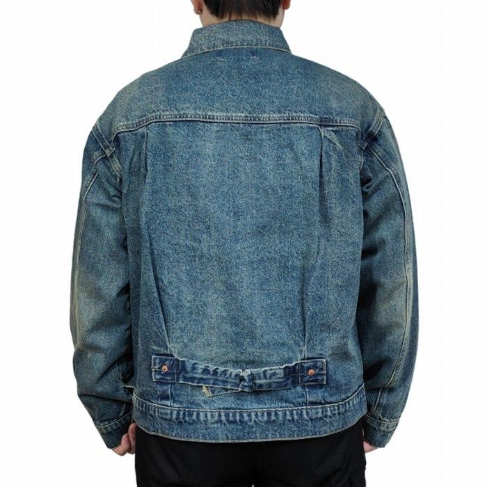 Gジャン デニムジャケット USED加工 1st ヴィンテージ風 色落ち加工