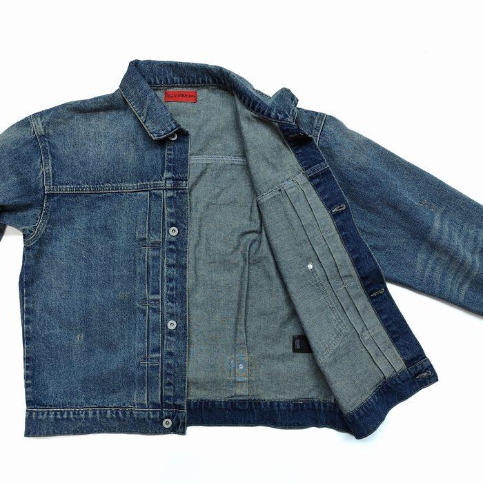 Gジャン デニムジャケット USED加工 1st ヴィンテージ風 色落ち加工