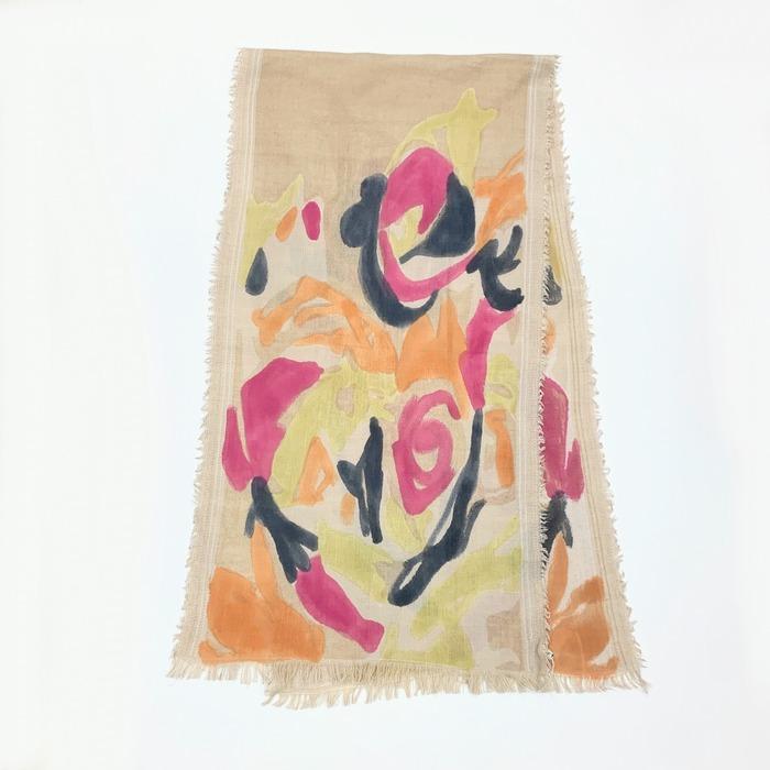 アート柄ストール b160919-014 artipur ショール 綿毛 贈り物に