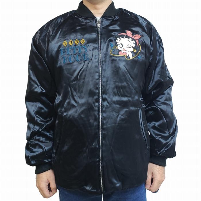 BETTY BOOP スカジャンとファージャケットのリバーシブル ダンシング