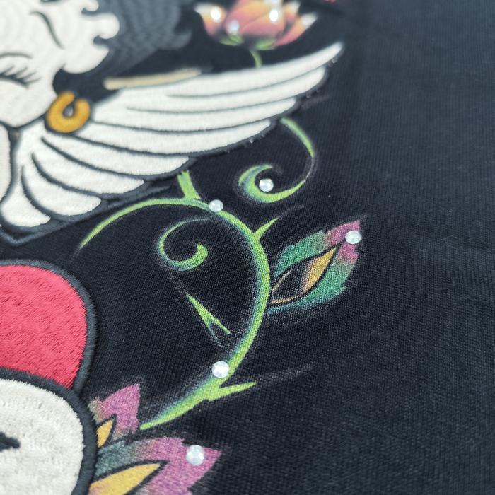 BETTY BOOP（ベティ ブープ） 半袖Tシャツ ウィング ハート 刺繍 