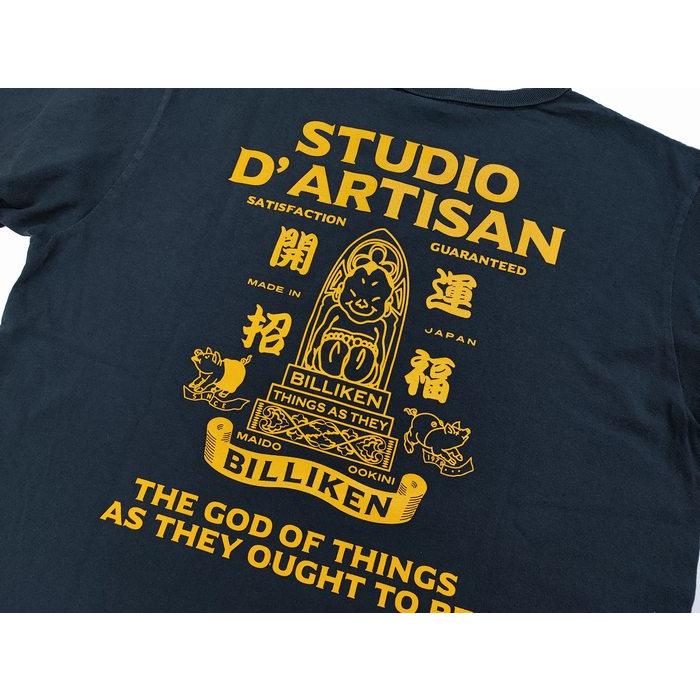 半袖Tシャツ 大阪のシンボル的存在である神様 ビリケンコラボ Tシャツ billi-004 STUDIO D'ARTISAN ステュディオ・ダ・ルチザン アメカジ ダルチザン 日本製｜plustokageya｜06