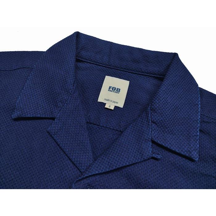 FOB FACTORY（エフオービーファクトリー） 半袖シャツ インディゴ 