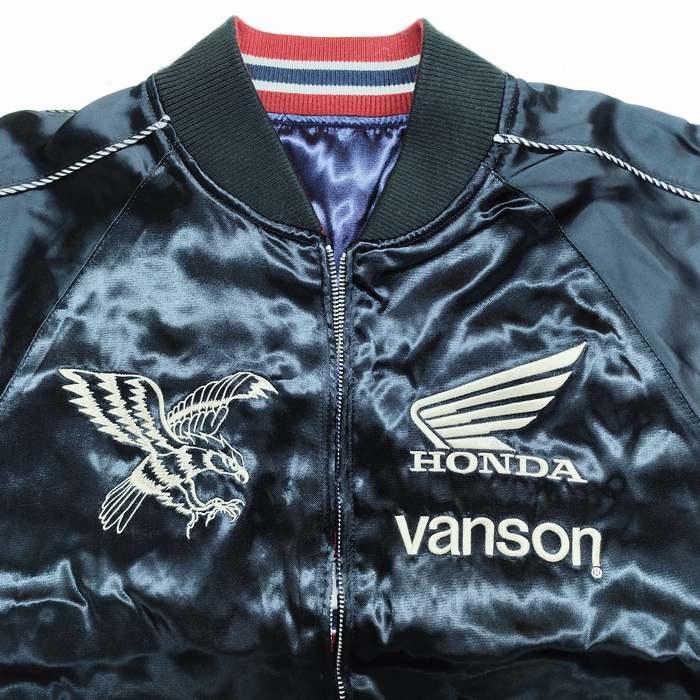 VANSON スカジャン リバーシブル ホンダカラー イーグル スリー VANSON スカジャン リバーシブル ホンダカラー イーグル スリー