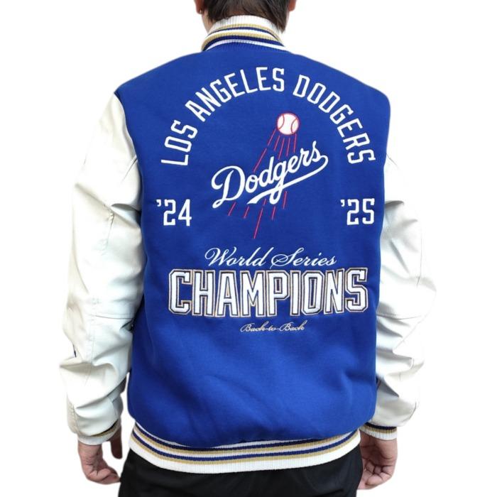 MLB ドジャース フリース JH DESIGN 大谷翔平 山本由伸 佐々木朗希 ジャケット ワールドシリーズ優勝 リバーシブル ロイヤルブルー スタジャン jh-dod753ws15の画像