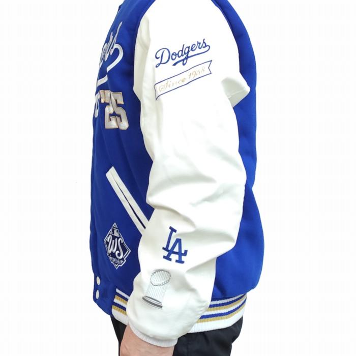 MLB ドジャース フリース JH DESIGN 大谷翔平 山本由伸 佐々木朗希 ジャケット ワールドシリーズ優勝 リバーシブル ロイヤルブルー スタジャン jh-dod753ws15の画像