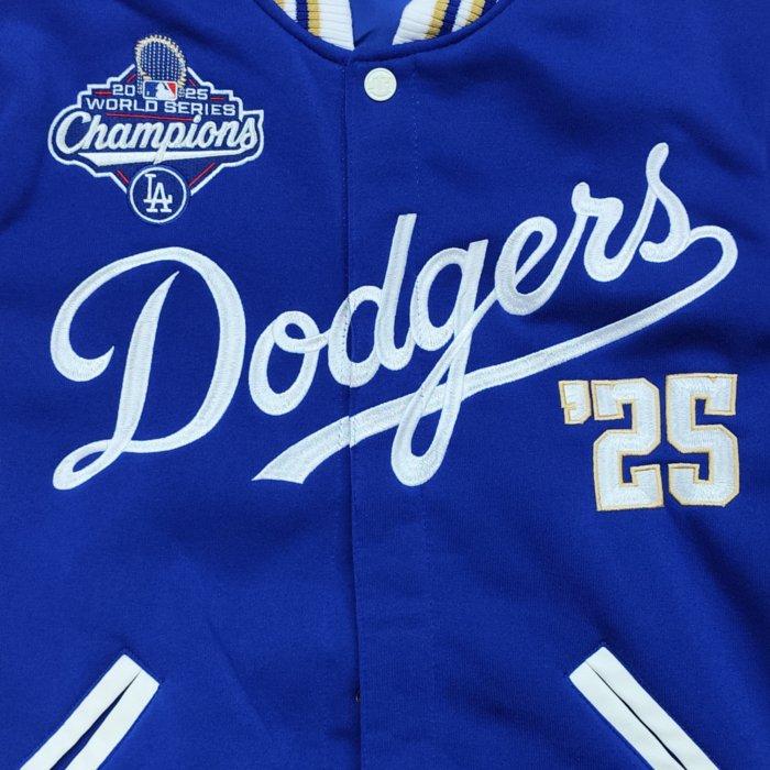 MLB ドジャース フリース JH DESIGN 大谷翔平 山本由伸 佐々木朗希 ジャケット ワールドシリーズ優勝 リバーシブル ロイヤルブルー スタジャン jh-dod753ws15の画像