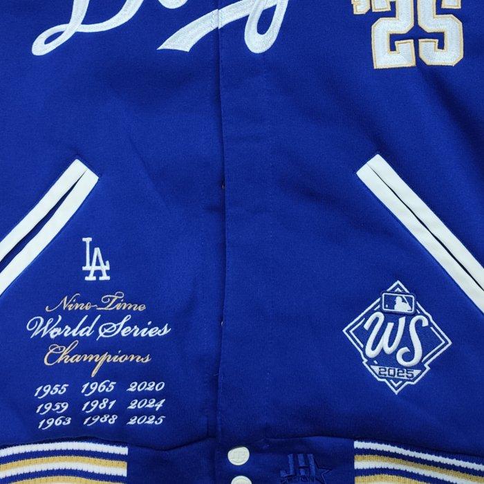 MLB ドジャース フリース JH DESIGN 大谷翔平 山本由伸 佐々木朗希 ジャケット ワールドシリーズ優勝 リバーシブル ロイヤルブルー スタジャン jh-dod753ws15の画像