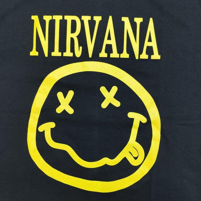 半袖Tシャツ NIRVANA ニルヴァーナ スマイリーフェイス カート