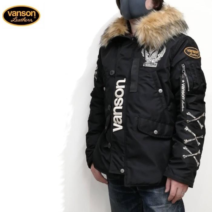 日本最大級 送料無料 ジャケット ミドルレングス N3 B イーグル 刺繍 フライトジャケット Nvjk 2103 Vanson アメカジ バイカー ロック ハーレー シリアルナンバー入り レザータグ付き コート アウター Smssvg Org