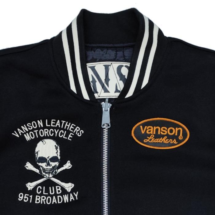 VANSON（バンソン） リバーシブルスタジャン スカル キルティング