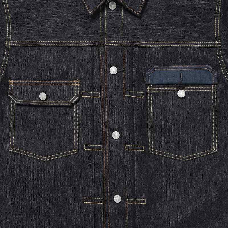 Gジャン 15oz 右綾デニム 2ndタイプデニムジャケット インディゴ sd-412 STUDIO D'ARTISAN ステュディオ・ダ・ルチザン アメカジ ダルチザン 日本製 ウォッシュの画像