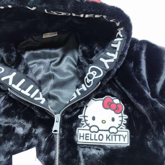 sanrio（サンリオ） ロング丈 ファージャケット ボアジャケット キティ