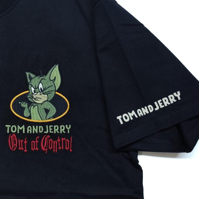VANSON（バンソン） 半袖Tシャツ デビルになったトムとジェリー 赤い