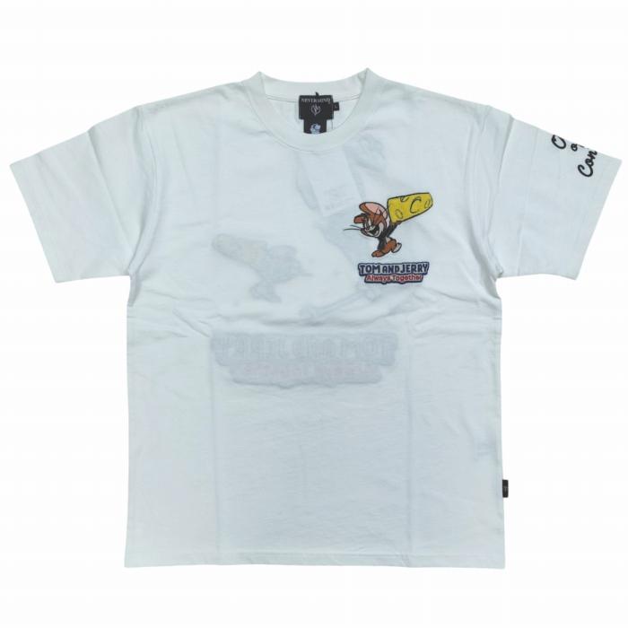 VANSON（バンソン） 半袖Tシャツ チーズを取って逃げるジェリー、工具
