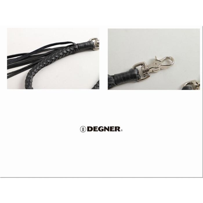 花山 本革 8本編み レザー ウォレットロープ チェーン DEGNER デグナー