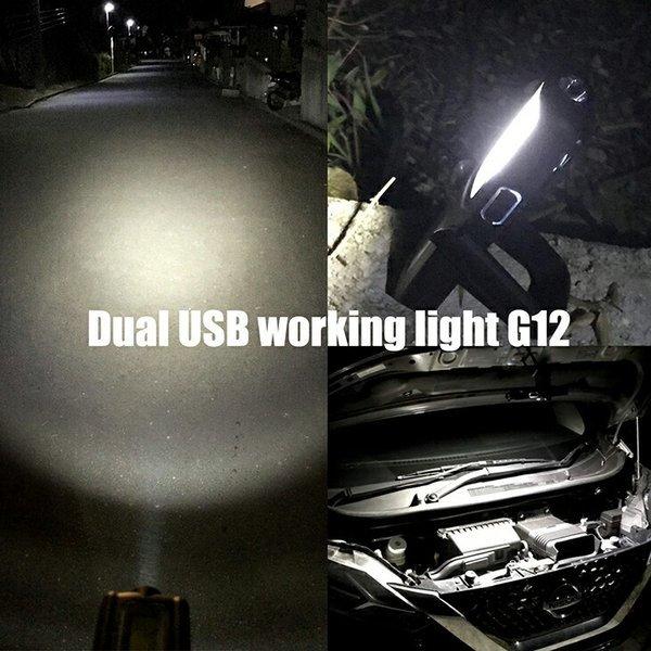 懐中電灯 LED 強力 最強 高輝度 LED 懐中電灯 Dual USB Working Light G12 ライト  防災 地震 停電対策 アウトドア |  | 03