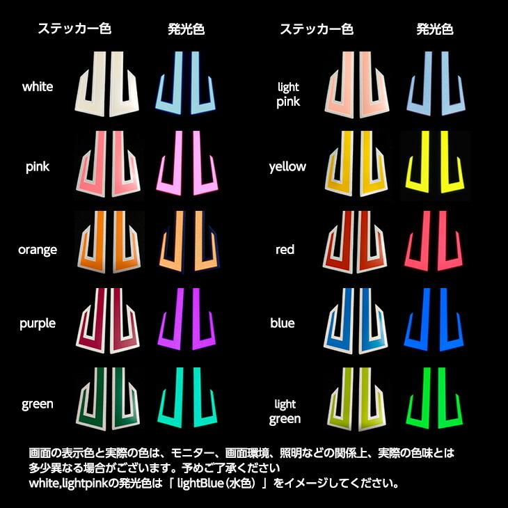 ヘルメット EL発光 バイク イルミネーション ステッカー 光シール 自転車ヘルメット 夜間 夜間走行｜plusworks｜04