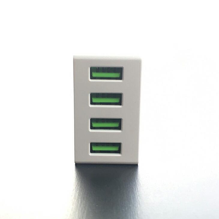 USB 電源アダプタ ４ポート ACアダプター 急速充電 スマホ Apple  iPad mini Air iPhone Android アンドロイド アイフォン PSE認証 |  | 01