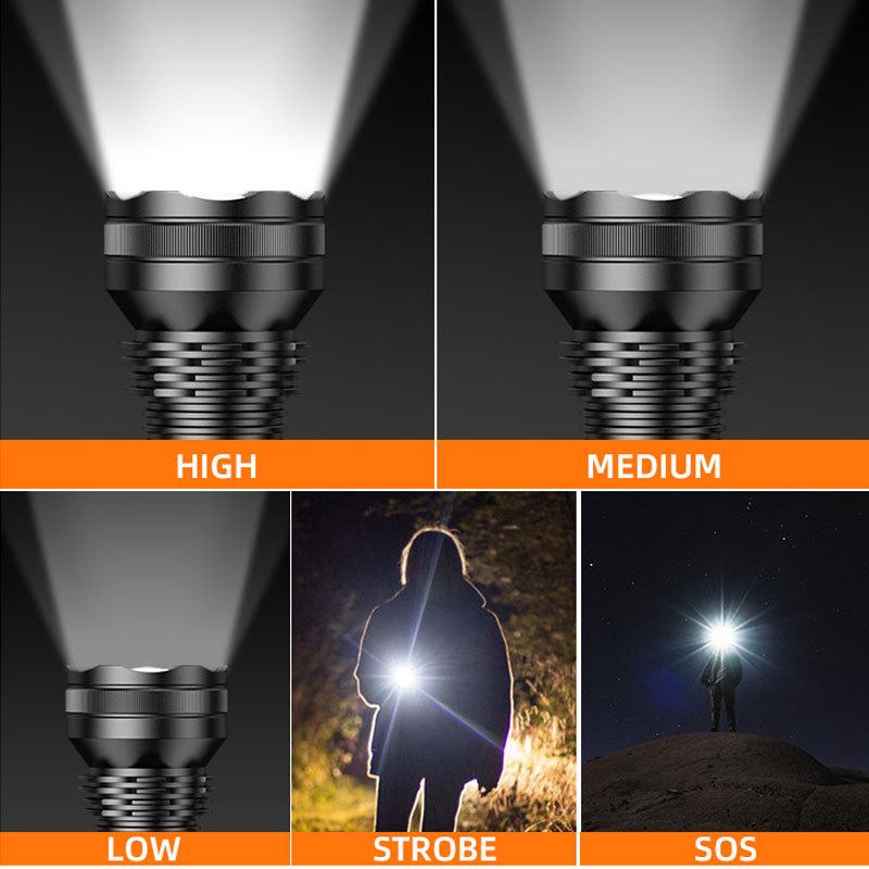 懐中電灯 led 強力 最強 充電式 防災 ライト 地震 停電対策 高輝度 ハンディライト アウトドア USB充電式 アルミボディ 非常用  L3 |  | 02