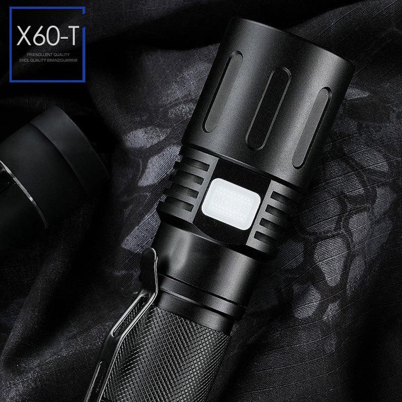 懐中電灯 LED 強力 最強 充電式 防災ライト 地震 停電対策 高輝度 ハンディライト アウトドア USB充電式 アルミボディ 非常用  X60T |  | 01